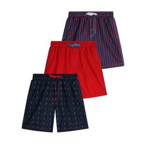 Beach Bros. Boys Swim Trunks 3 Pack Quick Dry Board Shorts, UPF 50+ Swimwear NWT